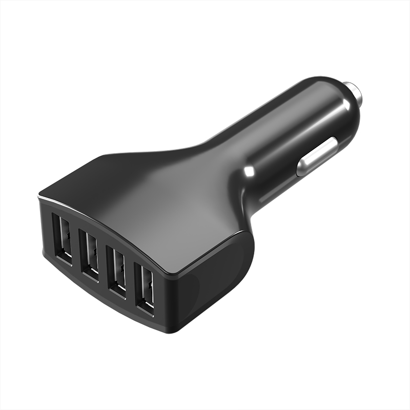 4-port USB car charger