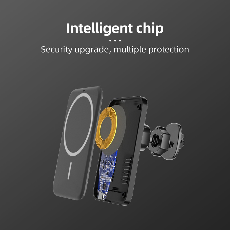 Magnetic Car Wireless Charger Mount (4)